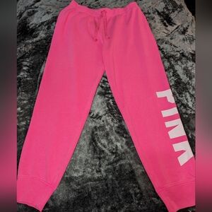 NWT VS Pink Large relaxed jogger